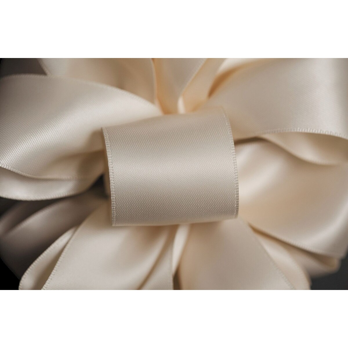 Ivory satin ribbon deals