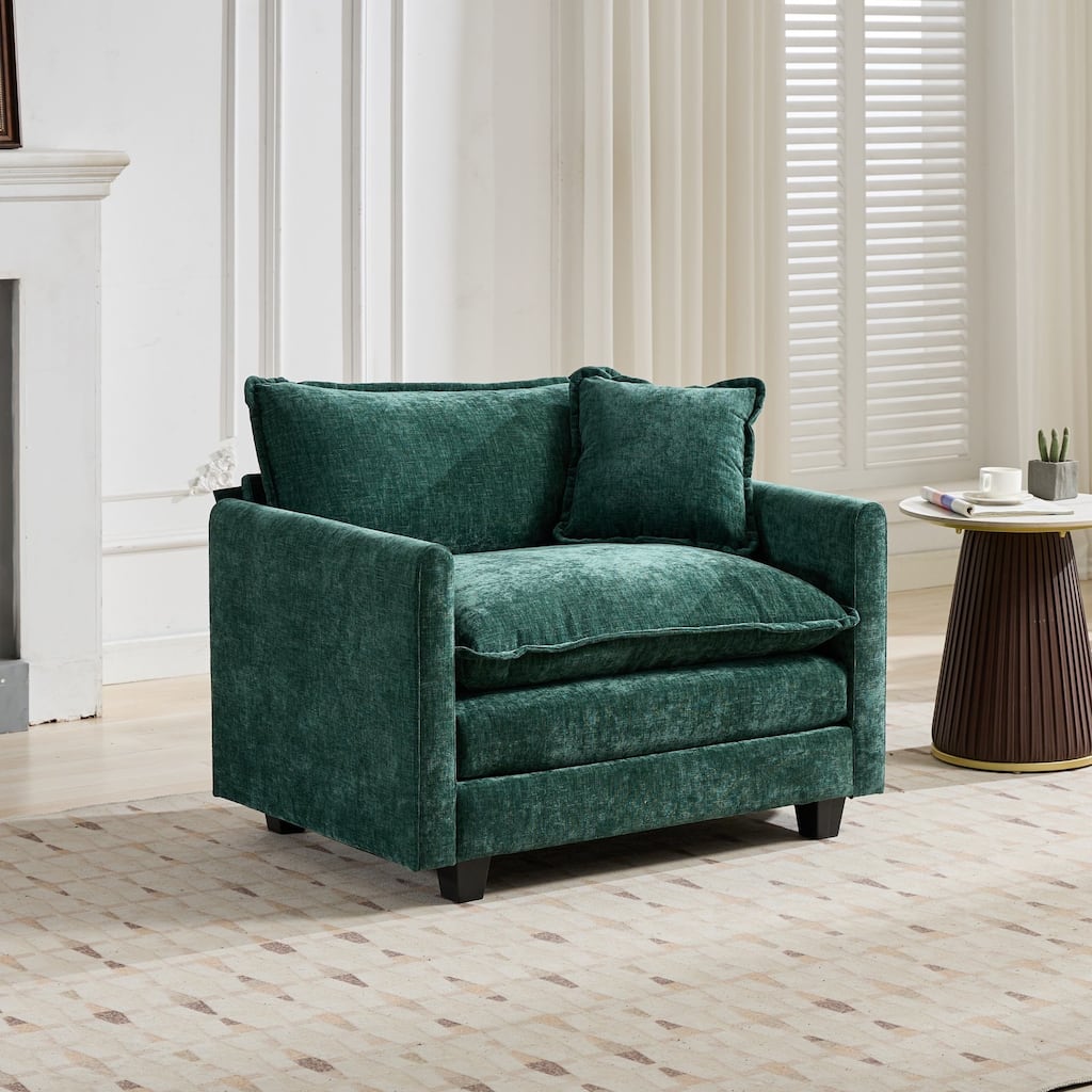 Cloud Sofa Single Seat (Ottoman is not included), Modern Sectional Couch, for Living Room Bedroom and Apartment