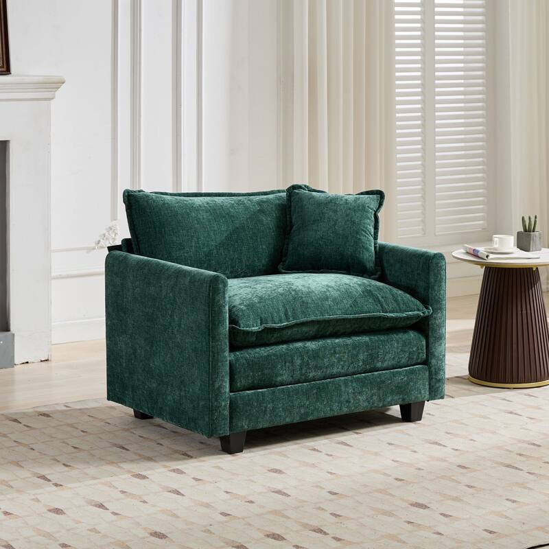 Cloud Sofa one Seat (Armrests are not included), Sectional Couch for Living Room, Comfy Double Layer Upholstered Seat Cushion