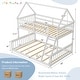 preview thumbnail 4 of 5, Twin Over Full House Bunk Bed with Ladder Convertible to 2 Beds