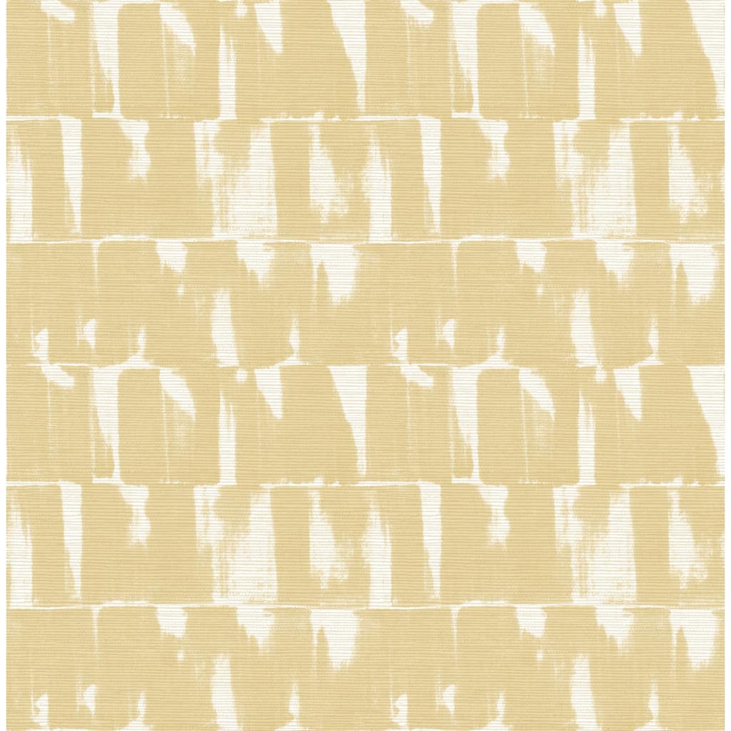 A-Street Prints Bancroft Gold Artistic Stripe Wallpaper