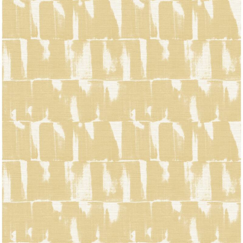 A-Street Prints Bancroft Gold Artistic Stripe Wallpaper