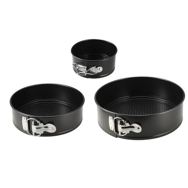 Springform Pan Set Steel Non-Stick 4 & 7 & 9-inch Leakproof Cake Pan - Black - Bed Bath & Beyond