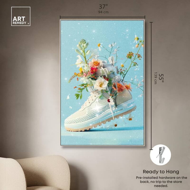 Light Sneaker Bouquet Canvas by Art Remedy