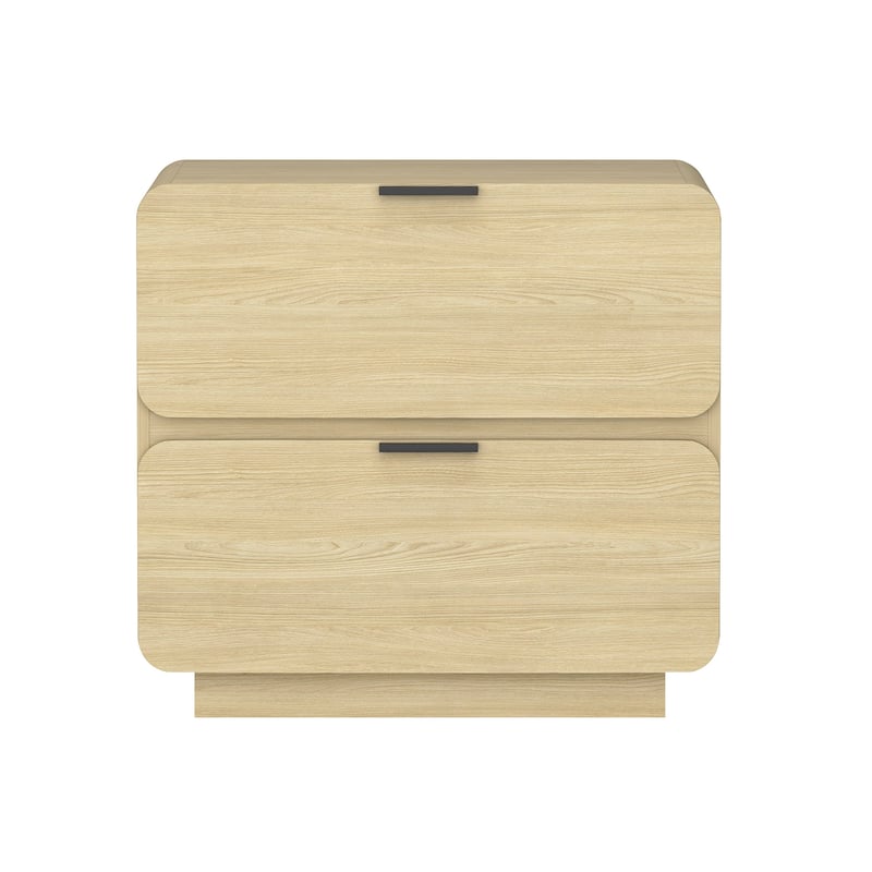 Manhattan Comfort Chrystie Contemporary Modern 2 Drawer Nightstand