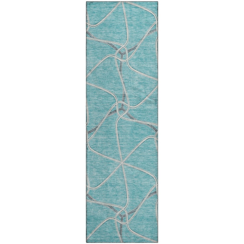 Premium Washable Super Soft Contemporary Geo Mayfield Rug
