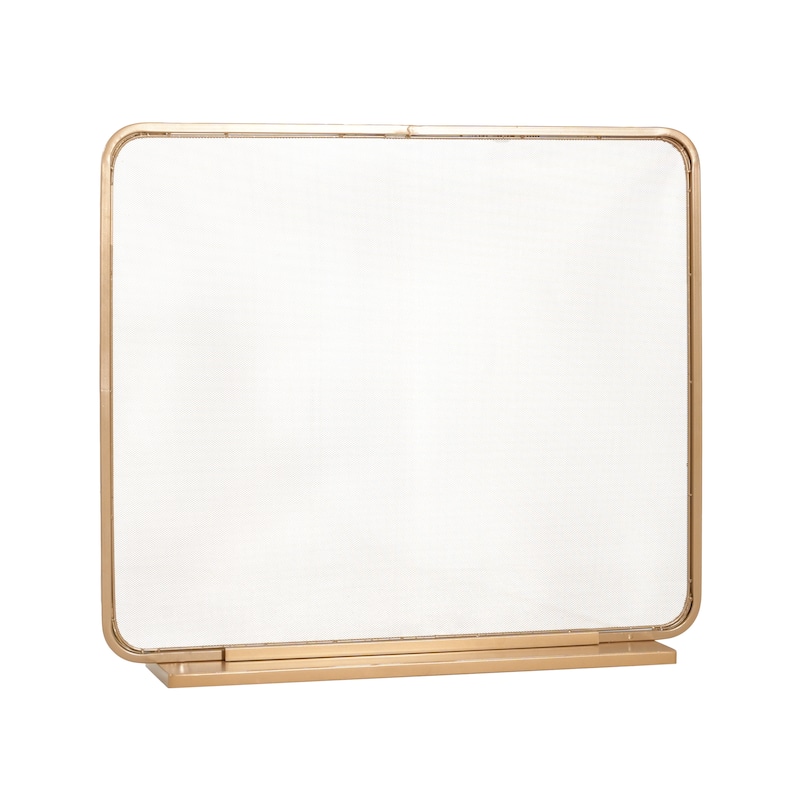 Christopher Knight Home - Tahlia Modern Iron Fireplace Screen with Tall Rectangular Frame