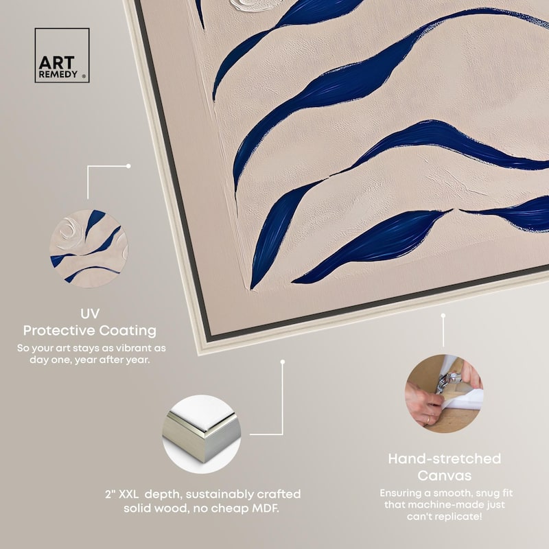 Acrylic Waves Canvas by Art Remedy