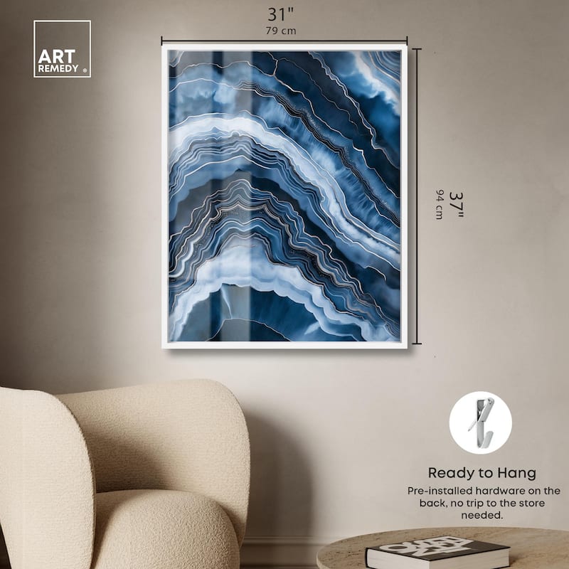 Azure Abyss Layers Shadowbox by Art Remedy