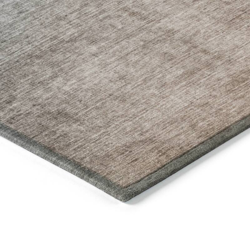 Machine Washable Indoor/ Outdoor Modern Ombre Chantille Rug