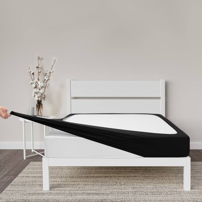 HIgh Stretch Jersey Knit Wrap Around Box Spring Cover