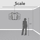 preview thumbnail 8 of 11, Hunter Zoanne 6-Light Modern Geometric Chandelier - Entry, Dining Room - Contemporary, Transitional