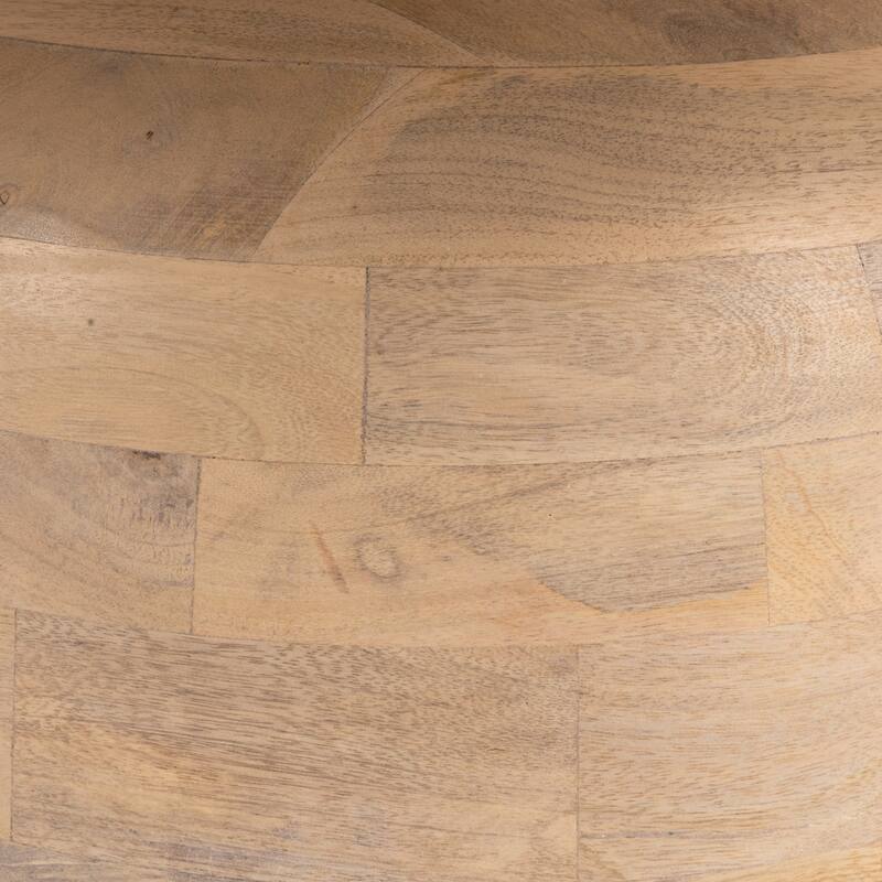 Mango Wood Dining Table with End Grain Base - 47.0"L x 47.0"W x 29.5"H