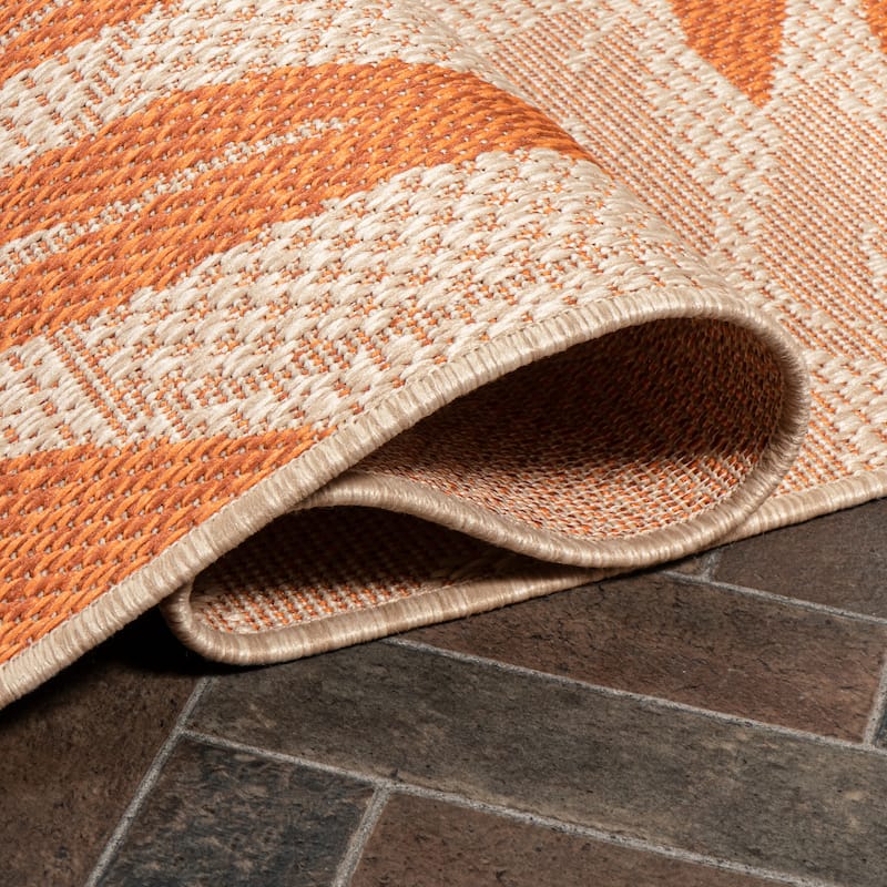 JONATHAN Y Bahamas Tropical Palm Leaf Indoor/Outdoor Area Rug