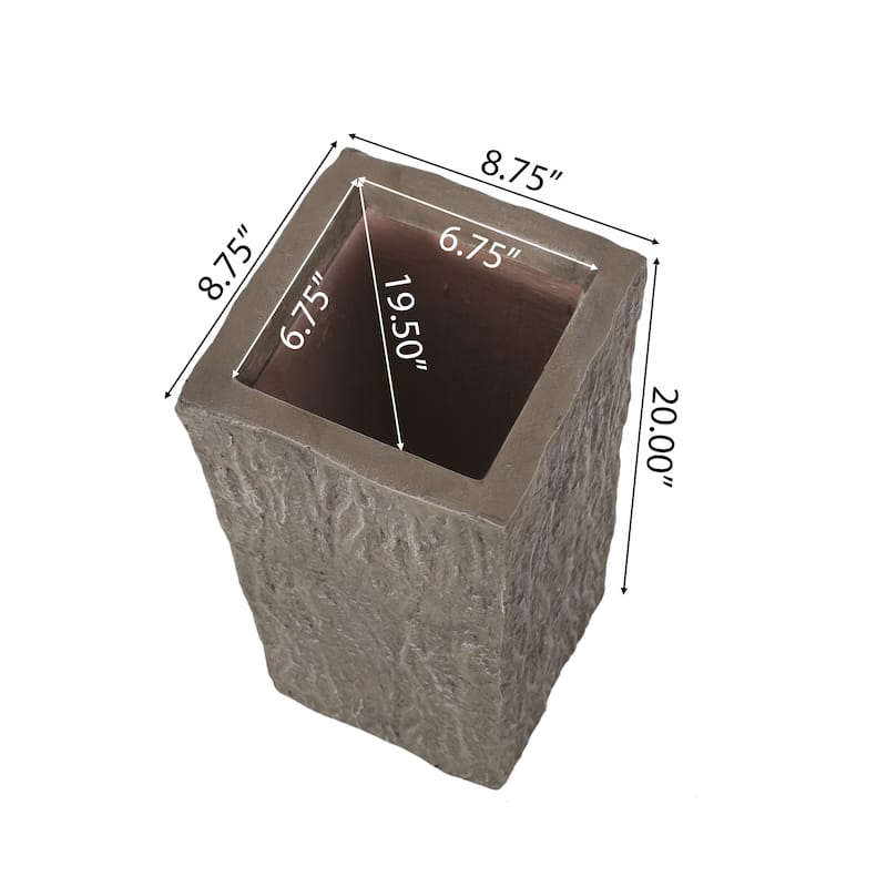 Littell Outdoor Cast Stone Planter by Christopher Knight Home