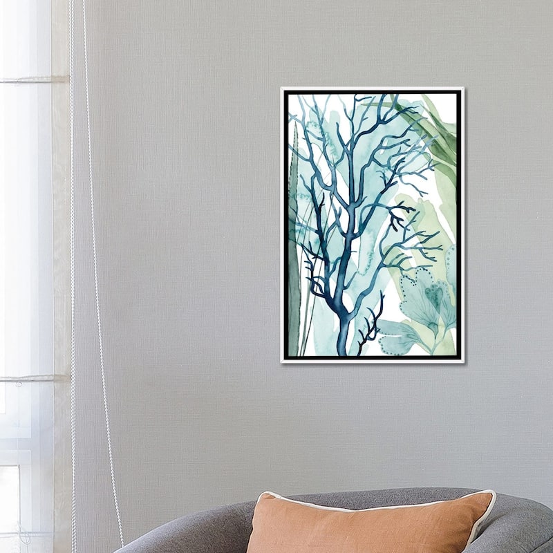 iCanvas "Sea Leaves I" by Grace Popp Framed Canvas Print