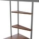 preview thumbnail 36 of 37, Metal Loft Bed With 2 Shelves And One Desk
