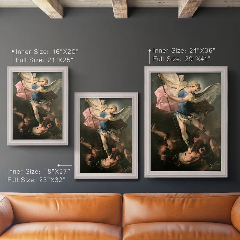 St. Michael Premium Framed Canvas- Ready to Hang