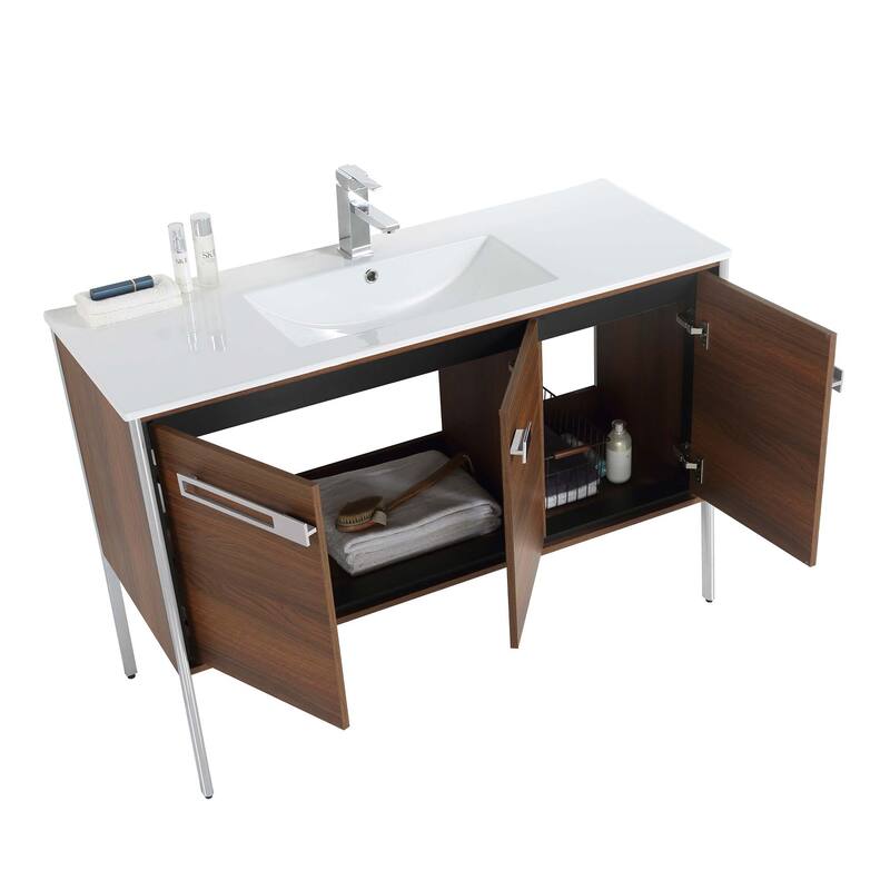 Fine Fixtures Oakville Bathroom Vanity with White Ceramic Sink