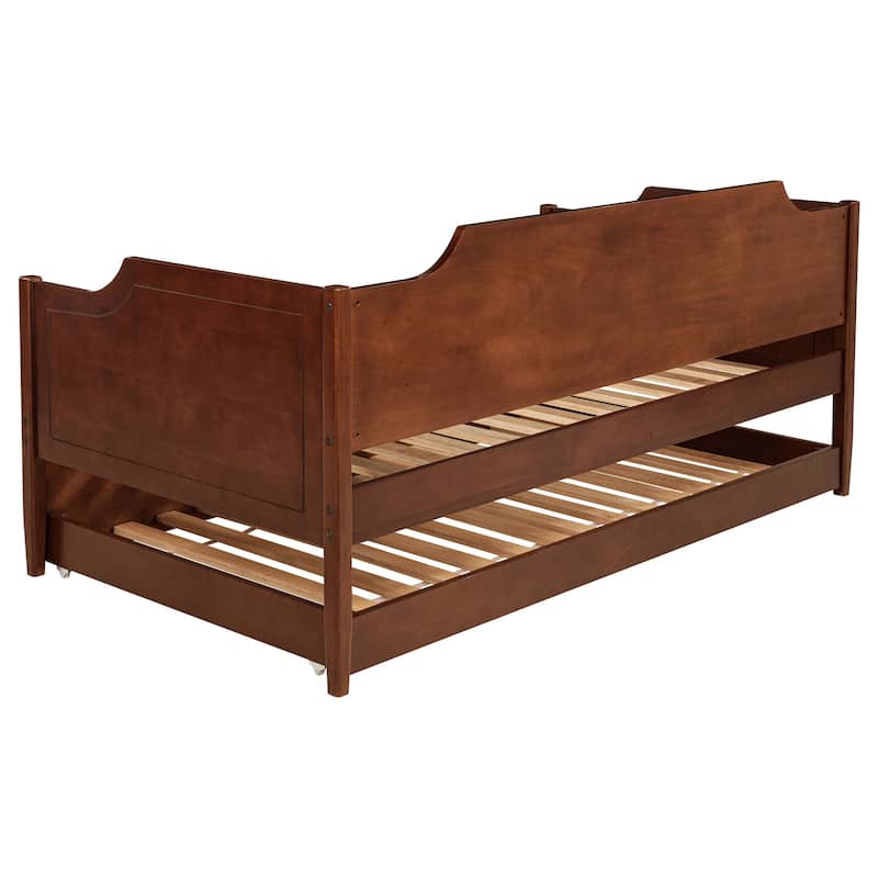 Wellston Cherry Wood Twin Daybed With Trundle