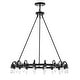 preview thumbnail 14 of 13, Vater 18-Light Single Tier 32-inch Chandelier with Metal Support Rods