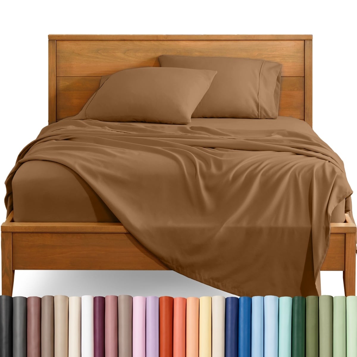 Bare Home Double Brushed Deep Pocket Sheet Set