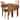 Wood Drop Leaf Breakfast Nook Dining Set (Set of 3)