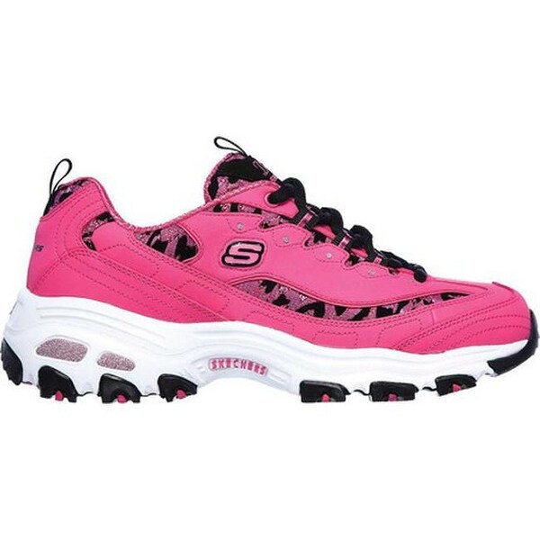 skechers pink leopard