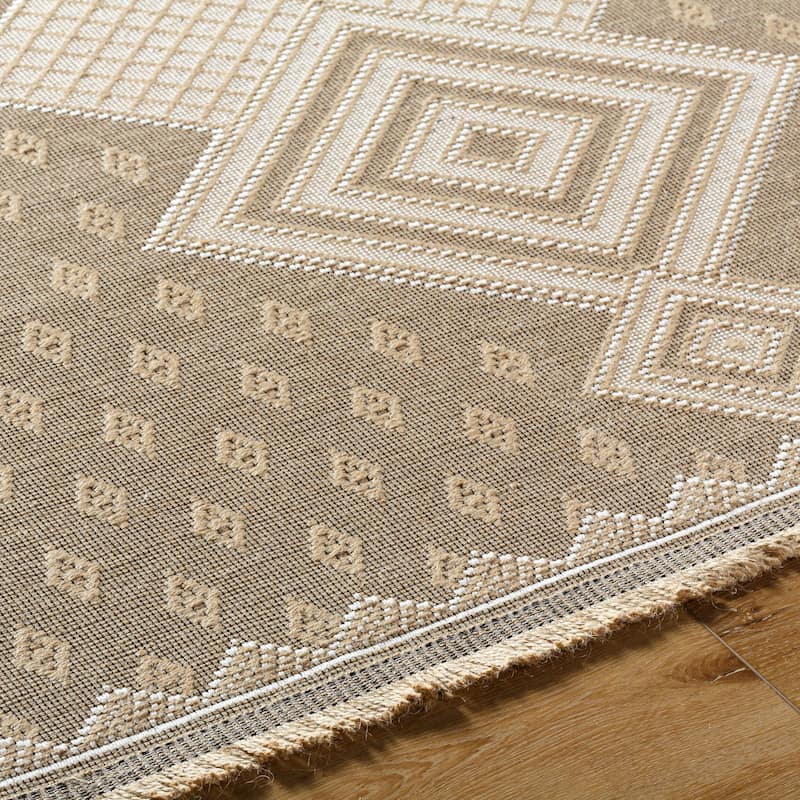 Livabliss Country Mystery Diamond Washable Area Rug