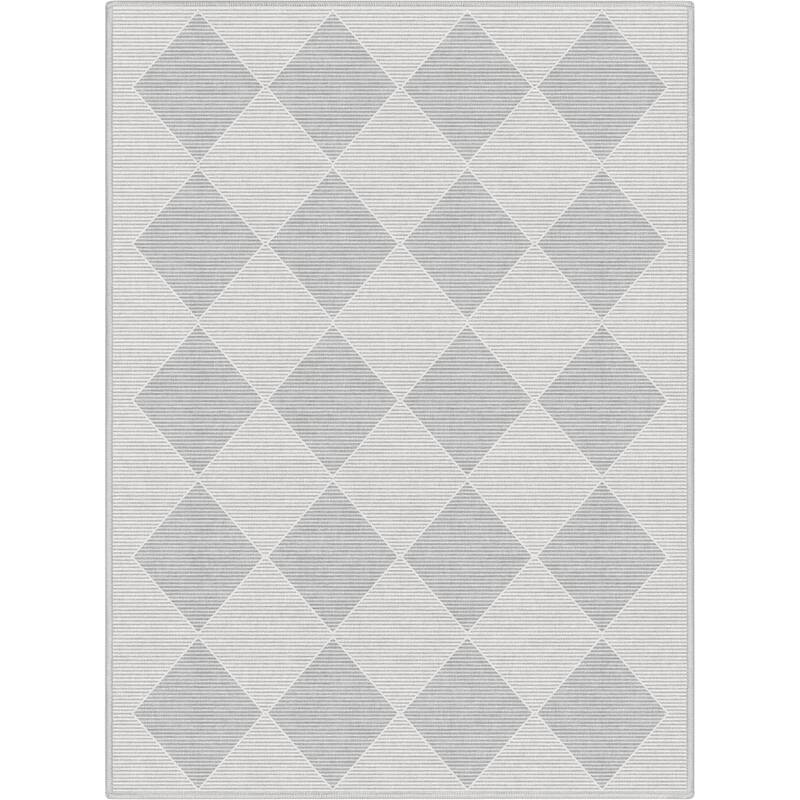 Well Woven Apollo Elemental Basalt Moroccan Diamond Low Pile Area Rug