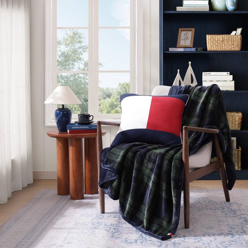 Tommy Hilfiger Iconic Reversible Throw Blanket
