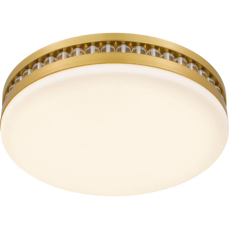 Carey Integrated LED Brushed Gold Flush Mount with CCT Switch