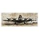 preview thumbnail 2 of 1, Kalene Vintage Airplane Wall Art