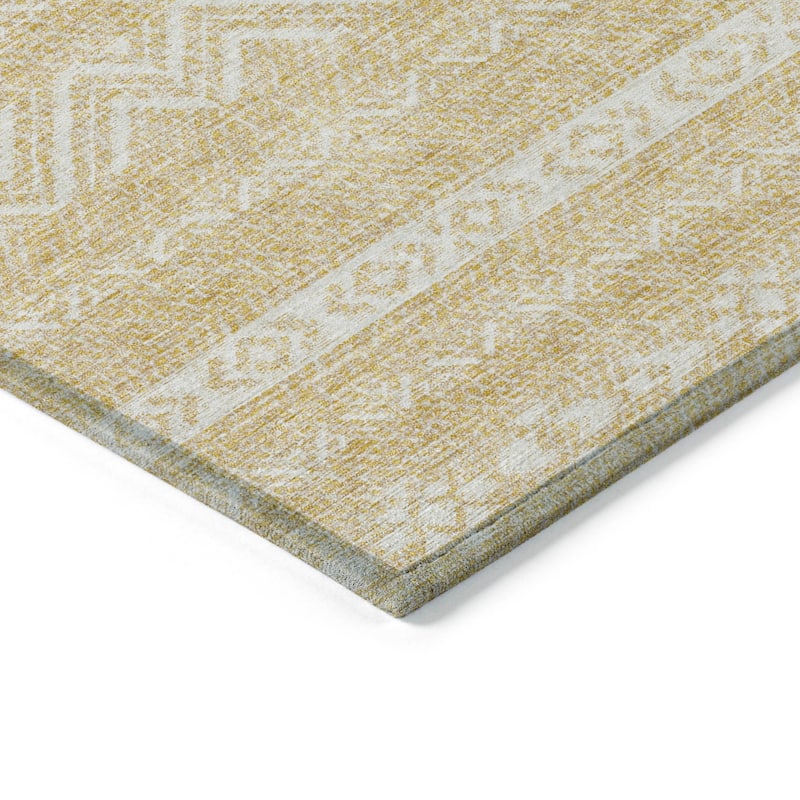 Machine Washable Indoor/ Outdoor Chantille Boho Stripes Rug