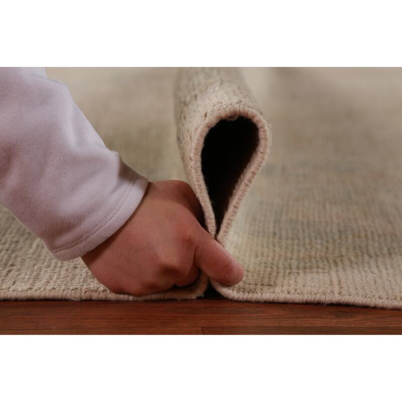 Hand Knotted Oriental 100% Wool Carpet Transitional All-Over Beige & Ivories Oushak Area Rug - 11' 8'' X 8' 11''