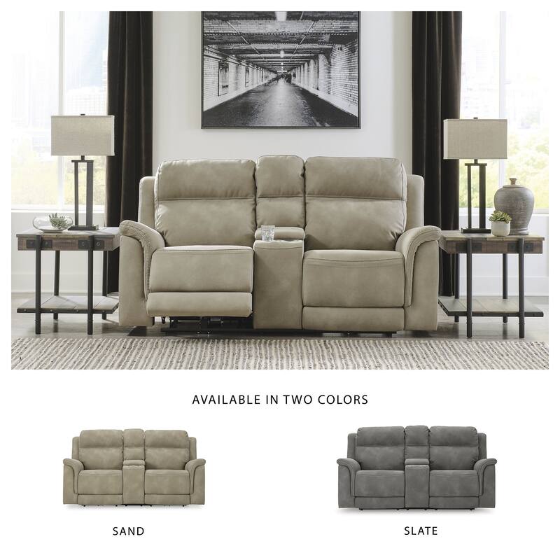 Signature Design by Ashley Next-Gen DuraPella Power Reclining Loveseat with Console