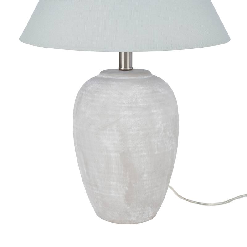 Nourison 23" Rustic Ceramic Vase Accent Table Lamp