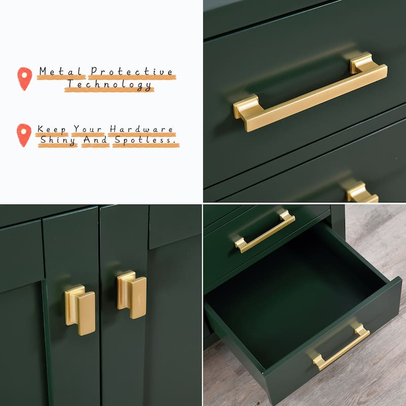 Prismora 54 inch Bathroom Vanity Set in Juniper Green