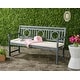 preview thumbnail 1 of 6, SAFAVIEH Outdoor Living Montclair Ash Grey/ Beige 3 Seat Bench - 23.4" x 60.6" x 34.7" Ash Grey/Beige