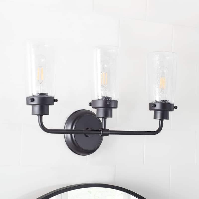 SAFAVIEH Lighting Derser 3-light LED Vanity Sconce - Oil Rubbed Bronze - 19"W x 6"D x 12"H