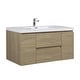 preview thumbnail 131 of 169, CASAINC Floating Bathroom Vanity with Resin Top Basin and Soft Closing Drawers