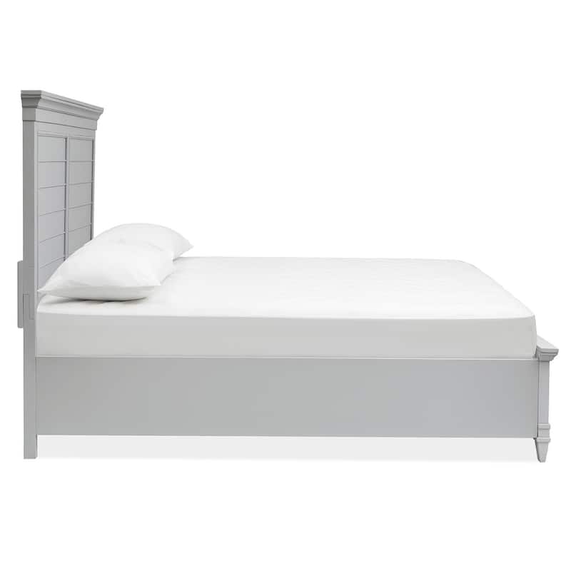 Magnussen Home Charleston Harbor Gray Panel Bed