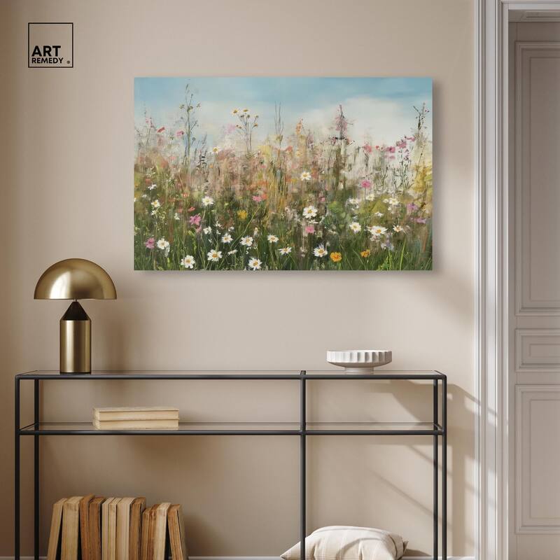 Glimmering Glade Garden I Canvas by Art Remedy, Gallery Wrapped