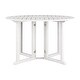 preview thumbnail 4 of 15, CorLiving Miramar Natural Hardwood Outdoor Drop Leaf Dining Table White
