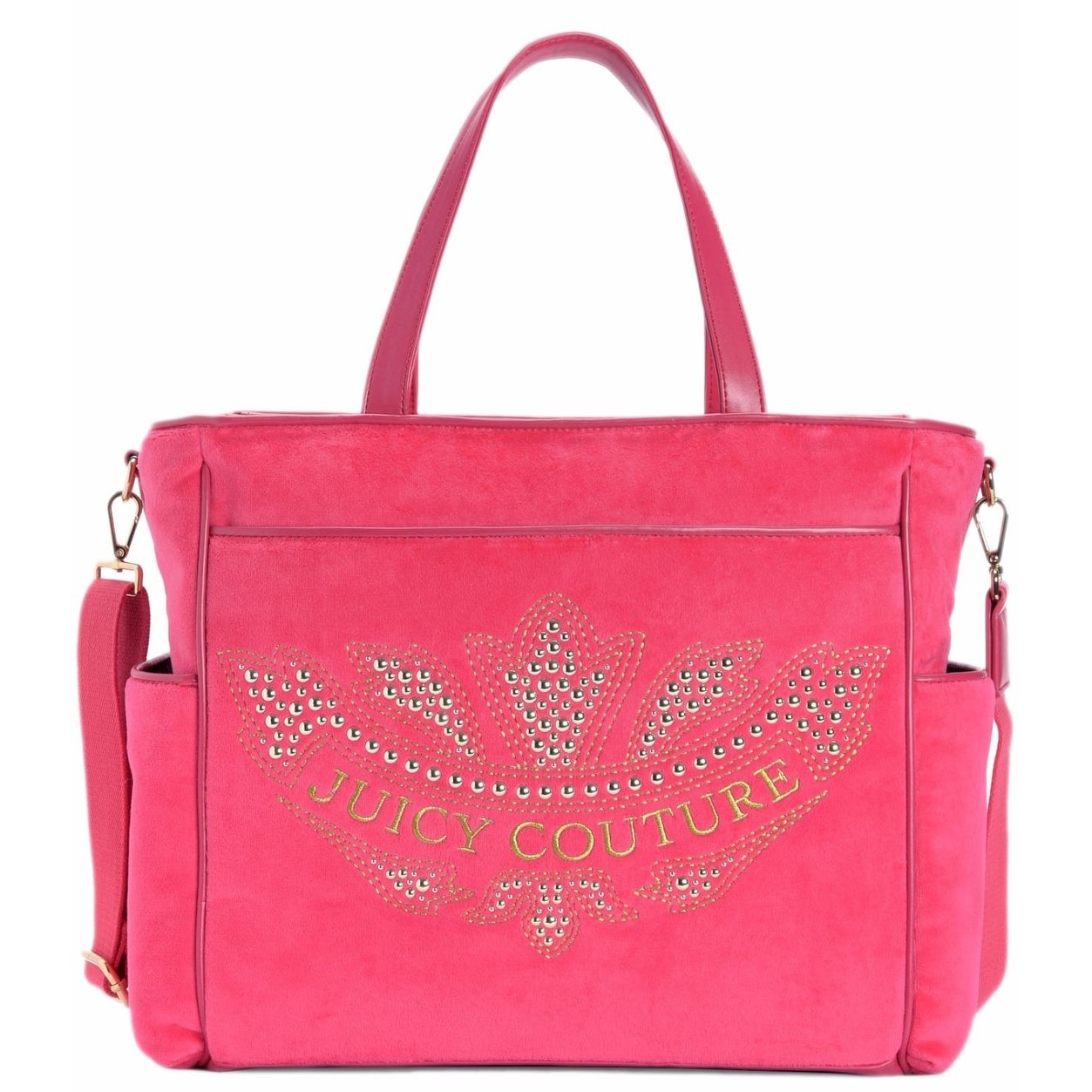 Juicy Couture Pink Velour Marrakech Cameo Baby Diaper Bag Overstock 14355994
