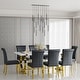 preview thumbnail 143 of 193, 65 inch Faux Marble Dining Table Set with Boucle Dining Chairs