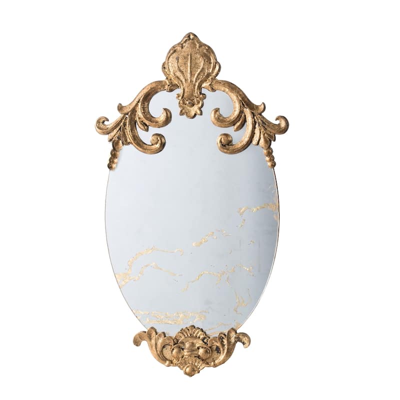 Decorative Oval Wall Mirror, Accent Mirror for Living Room, Entryway