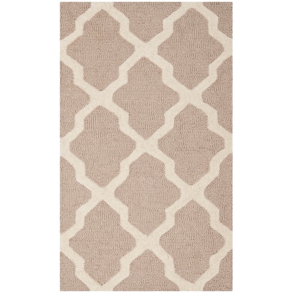 slide 2 of 5, SAFAVIEH Handmade Cambridge Jeanetta Modern Wool Rug 2' x 3'4" - Beige/Ivory - Rectangle
