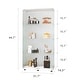 preview thumbnail 132 of 165, Glass Display Cabinet with Doors & Locks, Acrylic Shelves, Floor Standing Storage Showcase for Home or Office