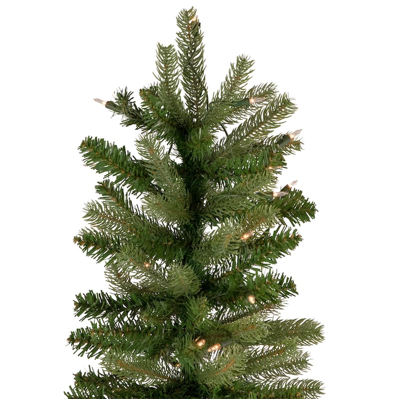 7.5' Pre-Lit Wicklow Noble Fir Artificial Christmas Tree, Clear Lights - 7.5 Foot